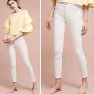 Pilcro (Anthropologie) • White Jeans • Size 27 / 4 • EUC